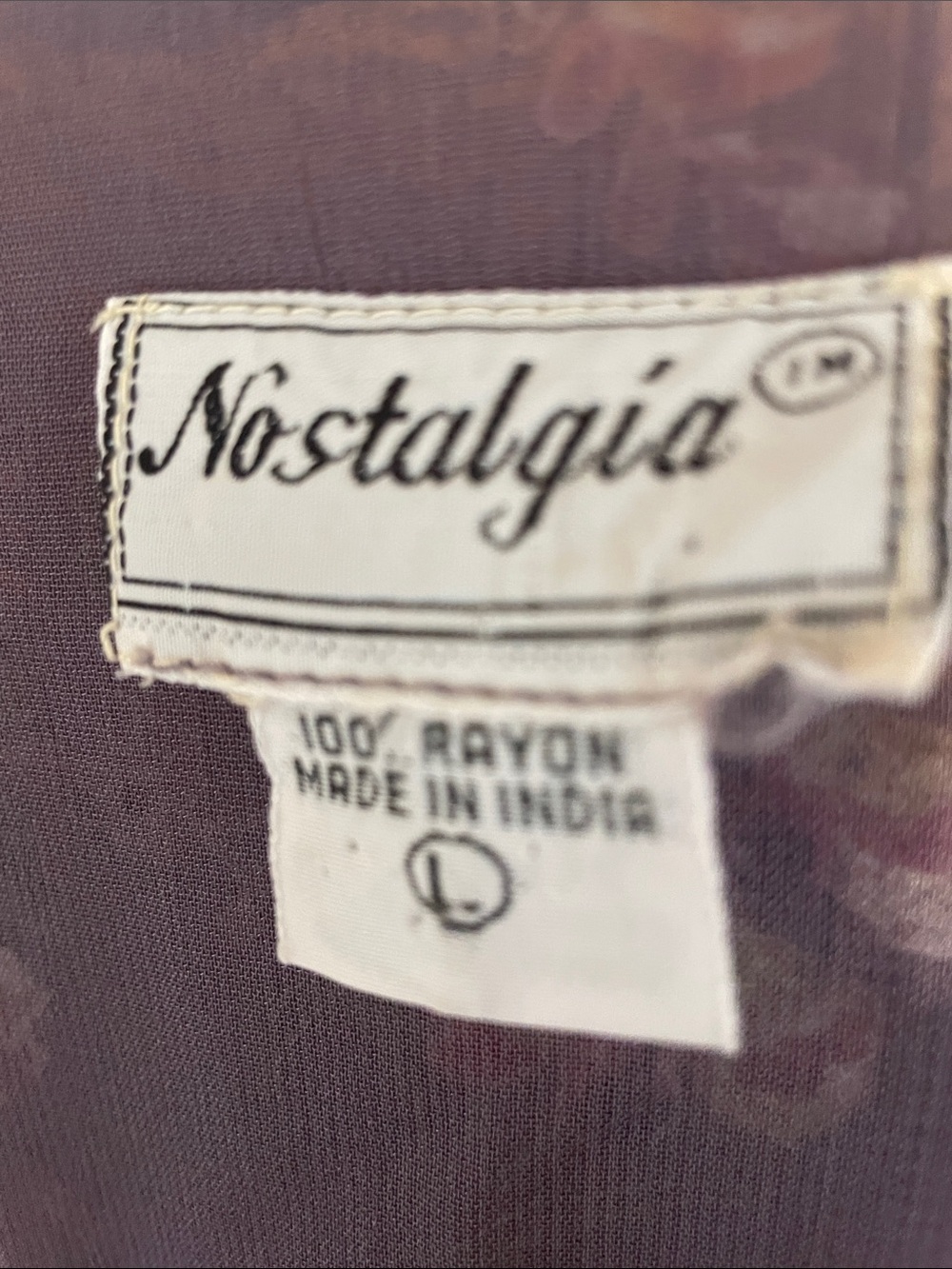 Vintage rayon maxi dress - Picture 2 of 7